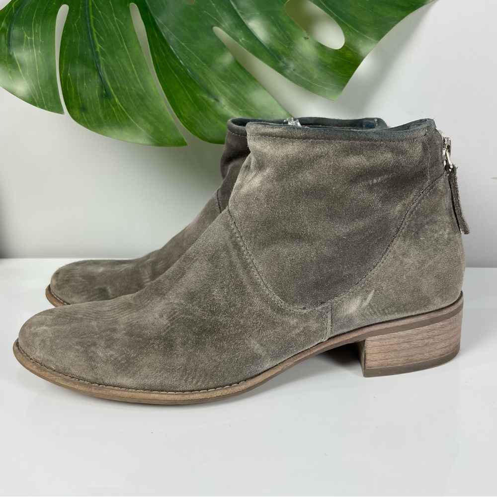 Paul Green suede Logan ankle booties Sz 4.5